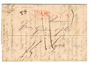 Steuerbrief von MESSINA nach LYON (Frankreich) - Bild 1 von 3