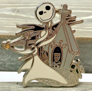 Parques Disney - Pesadilla antes de Navidad - Prendedor Jack Skellington Zero 2008 GWP - Imagen 1 de 6