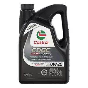 EDGE High Mileage 0W-20 Advanced vollsynthetisches Motoröl, 5 Quart - Bild 1 von 13
