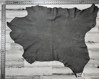 Оленья кожа, бакскин, сделано в США, серый, 2-3 унции, 8,2 кв. фута, D268GRA. - Изображение 1 из 3