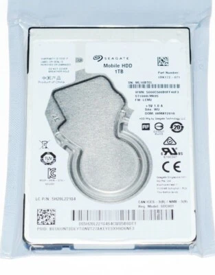 Seagate ST1000LM035 1TB 5400RPM 2.5" SATA 128MB 6.0GB/S Notebook Hard Drive 7mm - Image 1 of 4
