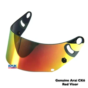 Arai CK 6 Ersatz verspiegeltes Visier rot/orange brandneu Kartteile UK - Bild 1 von 8