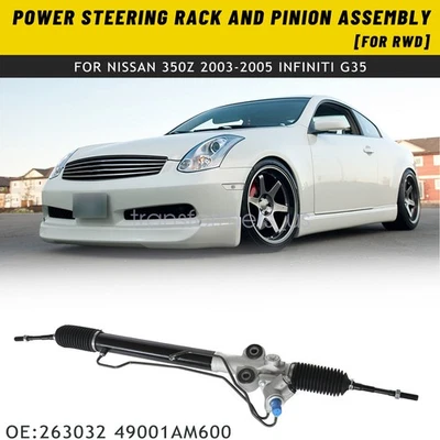 For Nissan 350Z 2003-05 INFINITI G35 Power Steering Rack and Pinion Assembly - Image 1 of 4