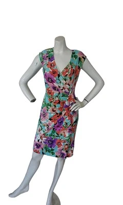 AMERICAN LIVING WOMEN'S  FLORAL  WRAP  DRESS  SIZE 4 - Image 1 of 4