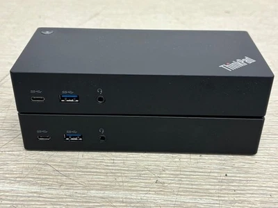 2x Lenovo ThinkPad USB-C DK1633 Estación de Acoplamiento Universal para Laptop*SIN ADAPTADOR* Foto 1 de 4