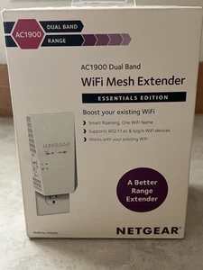Netgear AC1900 Dual Band WiFi Mesh Extender Pre-Owned In Open Box - Zdjęcie 1 z 10