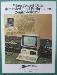 1985 Zenith Data Systems Computer ad Zenith Z-150 PC Supercomputer - Picture 1 of 1