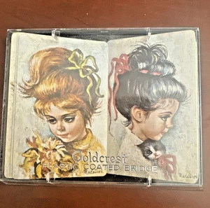Carte Ponte Vintage Goldcrest Plastica Rivestita Medeiros Arte Panino Zucchero e Miele - Foto 1 di 20