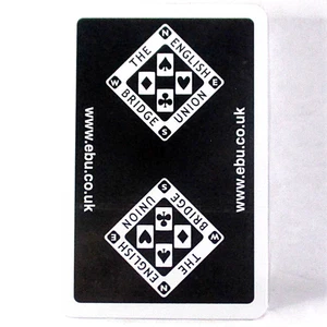 Cartas de Juego - English Bridge Union EBU - Negro - Nuevo Barajo Sellado - Jannersten - Imagen 1 de 3