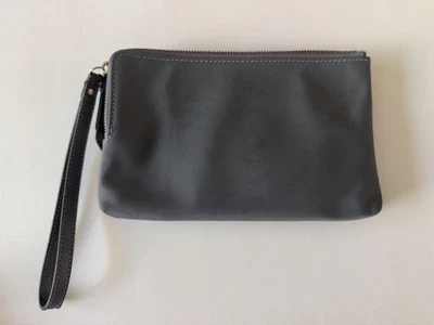 Kate Spade Wristlet Clutch Womens Gray Nylon Double Zip Pouch Card Slots Small - Image 1 of 4