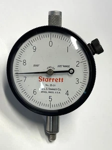 Indicador de dial Starrett 25-211J Grupo 2, rango de 0,025", graduación de 0,0001" - Imagen 1 de 3