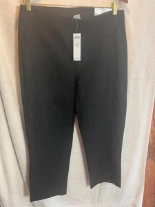 Chico's Pull On Crop Talla 2 o US 12 Negro So Adelgazante Ava Nuevo con Etiquetas $74.50 - Imagen 1 de 5
