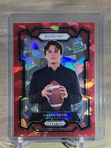 Selecciones del draft de Panini Prizm 2024 #193 Julian Sayin rojo hielo agrietado prospecto - Imagen 1 de 2
