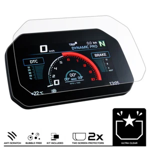 2 x BMW R1250GS R1300GS Connectivity Dashboard Screen Protectors: Ultra Clear - Picture 1 of 7