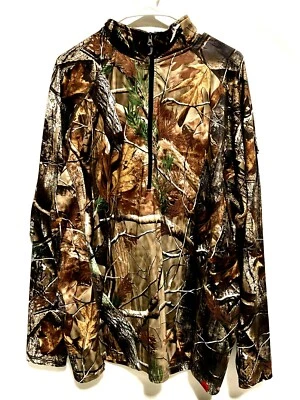 Core 4 Element Real Tree Camo Hunting Pullover Long Sleeve Shirt Men's XL - Image 1 of 3