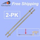 [2-PK] 10" Industrial Brass Float Rod w/ 2 Brass Nuts(1/4"-20) for Float Valves