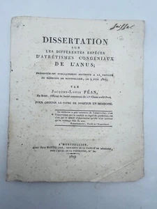 Dissertation sur les différentes espèces d'atrétismes congéniaux de l'anus / - Picture 1 of 6