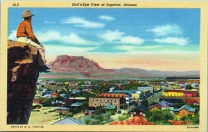 Superior Arizona Vogelperspektive RC Proctor Leinen Postkarte unbesendet G3 Lollesgard - Bild 1 von 2