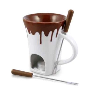 Juego de taza y tenedor Swissmar para fondue de chocolate - dos juegos - Imagen 1 de 1