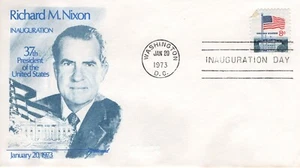 INAUGURATION DAY RICHARD M NIXON, WASHINGTON, DC 1973 FDC15881 - Picture 1 of 1
