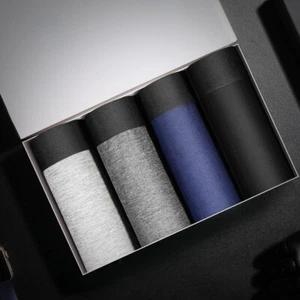 4-Pack Mens Underwear Sexy Panties Mid Waist Boxers Briefs Elastic Comfort Waist - Picture 1 of 23