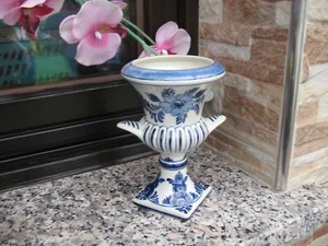 *1 Pokal / Vase * 702 Original Delfts blauw RAAM handgemalt * Blumen - Bild 1 von 17