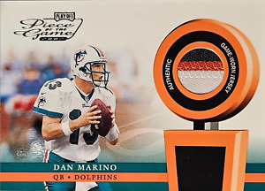 2002 Playoff Piece of the Game Materials #12J Dan Marino 3 COLOR Game WornJersey