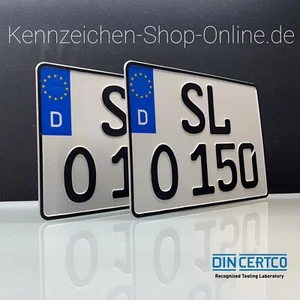 2 Motorrad Quad Kennzeichen 280 mm x 200 mm Nummernschild DHL Versand - Bild 1 von 2