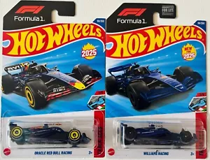 Hot Wheels F1 Oracle Red Bull Racing and Williams Racing Formula 1 - 2 Pack - Picture 1 of 2