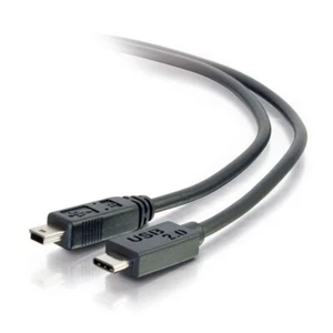 USB 2.0 USB-C Male to USB Mini-B  Male Cable  [3ft (0.9m)-12ft (3.7m)]-C2G - Picture 1 of 6