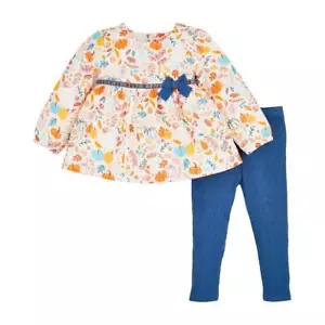 Mud Pie Thanksgiving Pumpkin Tunic & Legging Set 12-18 Months - Picture 1 of 2