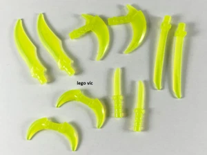 Lego 37341 Ninjago Weapon Pack Hooks Knives Swords Neon Green New 71712 71713 A2 - Bild 1 von 1