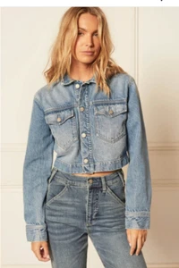 Boyish the Bruno Crop Jean Jacket in Gilda sizes M and XL NWT - Picture 1 of 11