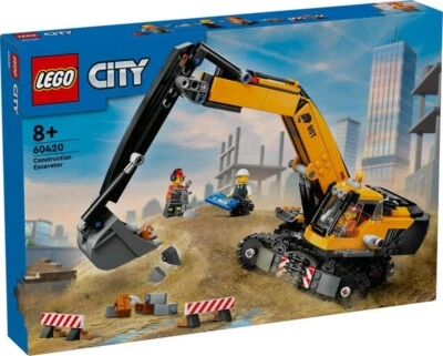1 x lego city 60420 construction excavator bnib 633 pieces boys girls gift new - Image 1 of 4