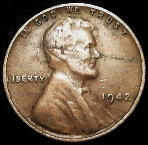 1942-P Lincoln Wheat Cent (Lamination Error) Cover