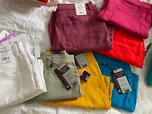 Neu mit Etikett Gloria Vanderbilt Amanda Damenshorts klassische Leibhöhe Größen 6 8 10 12 14 16. - Bild 1 von 5