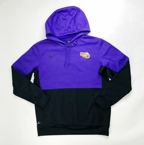 Nike LSU Tigers Team Therma Pullover Hoodie Men's Large Jacket Purple CI4765 - Picture 1 of 2