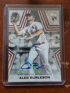 2023 Topps Series 2 Alec Burleson Baseball Stars Auto RC Rookie Cardinals