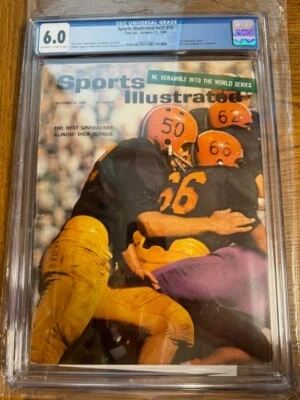 1964 Dick Butkus Chicago Bears Sports Illustrated Quiosco FC Cubierta RC CGC 6,0 Foto 1 de 4
