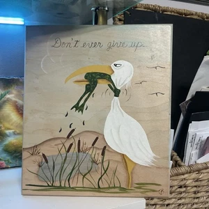 Arte de inspiración sobre madera - B. Everhart - De la colmena B - No te rindas nunca - Imagen 1 de 9
