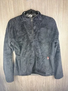 The North Face Sherpa Quarter Zip Pull Over Black - Picture 1 of 7