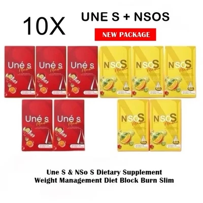 10X Une S + NSo S Dietary Supplement Weight Management Diet Block Burn Slim - Image 1 of 4