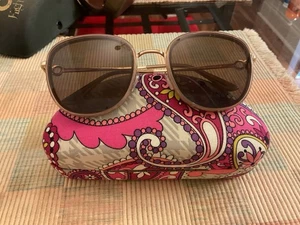 Salvatore Ferragamo Women Sunglasses SF213SK Metal Gold Stirrups Large - Bild 1 von 12