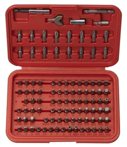10048A Security Bit Set 100-Piece Set Cr-V Steel 1/4-inch Adapters Phillips S... - Picture 1 of 1