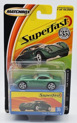 Matchbox New Superfast #35 TVR Tuscan S verde. Blister. Limited 10000 - Immagine 1 di 2