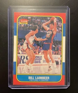Fleer #61 1986-87 Bill Laimbeer Detroit Pistons - Imagen 1 de 1