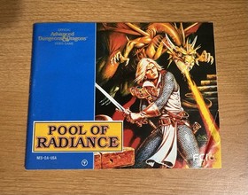 Advanced Dungeons & Dragons: Pool Of Radiance - Nintendo NES - Manual Only