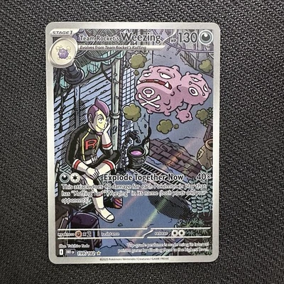 Pokémon TCG Team Rockets Weezing 199/182 SV10: Destined Rivals IR Near Mint - Image 1 of 4
