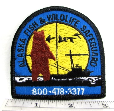 Vintage Alaska Fish & Wildlife Safeguard Patch Park Ranger Game Warden Bear - Image 1 of 3