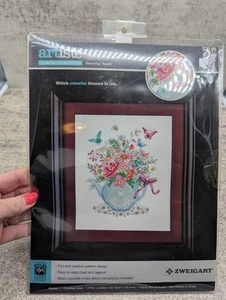 BLOOMING TEAPOT Cross Stitch Kit, Artiste Kooler Design Studio NEW! - Picture 1 of 4